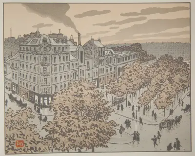 Du Boulevard de Clichy av Henri Rivière