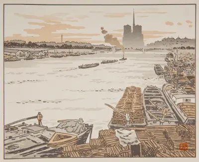 Die Austerlitzbrücke von Henri Rivière