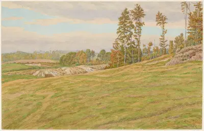 Omgivningar kring Clères av Henri Rivière