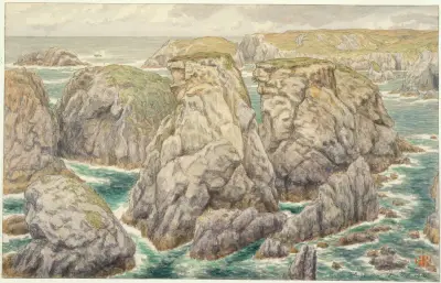 Goulphar. Belle-Isle en mer av Henri Rivière