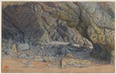 Grottes de Morgat av Henri Rivière