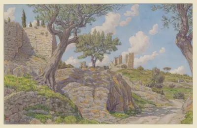 Hyères av Henri Rivière