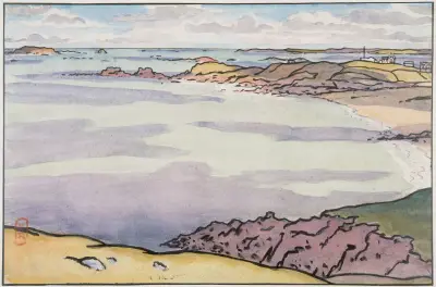 La Pointe du Décollé vue de la Garde Guérin av Henri Rivière