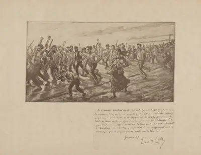 Arbetarnas revolt (Germinal) av Henri Rivière