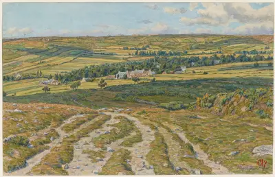 Landes de Lesquiffinec. Morgat av Henri Rivière