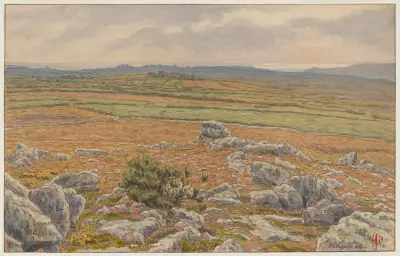 Landes de Morgat av Henri Rivière