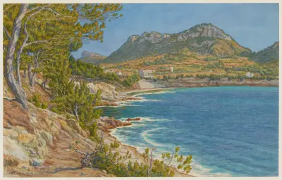 Viken vid arenan. Cassis av Henri Rivière