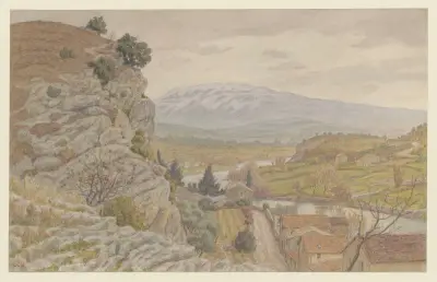 Le Ventoux, vu de Vaison av Henri Rivière