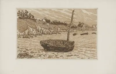Le Vieux bateau av Henri Rivière