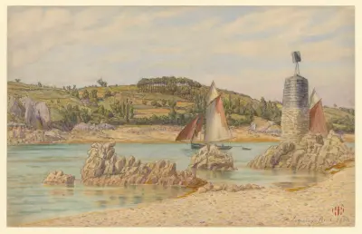 Loguivy (fyren Holeneyères) av Henri Rivière