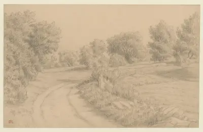Lourmarin av Henri Rivière