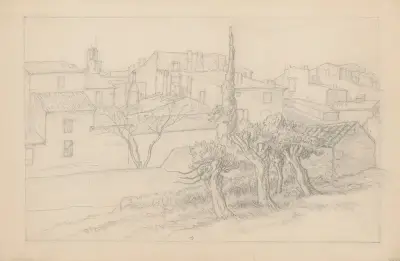 Lourmarin av Henri Rivière