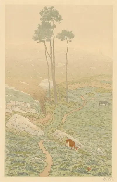 Dimma om morgonen i Loguivy av Henri Rivière
