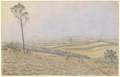 Morgon, Lequiffiniecs hedar i dimman av Henri Rivière