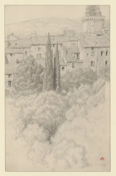 Nyons av Henri Rivière