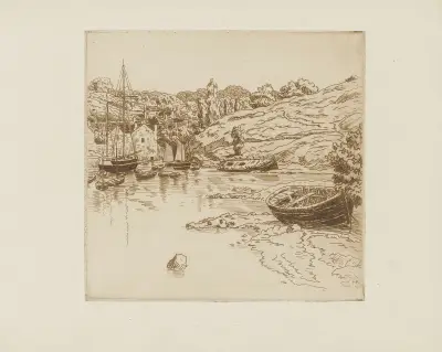 Pont Aven av Henri Rivière