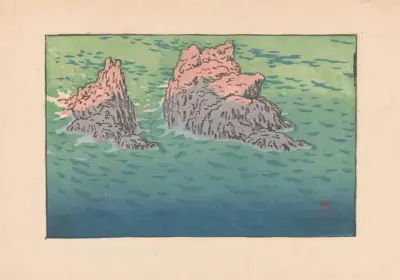 Rocks in water av Henri Rivière