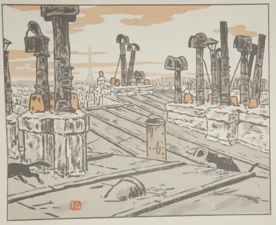 Sur les toits av Henri Rivière