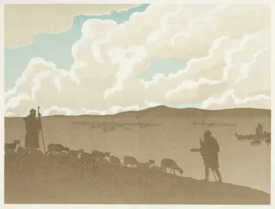 The Wandering Jew; The Plain av Henri Rivière