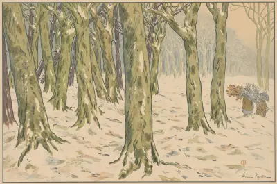 The Woods, Winter av Henri Rivière
