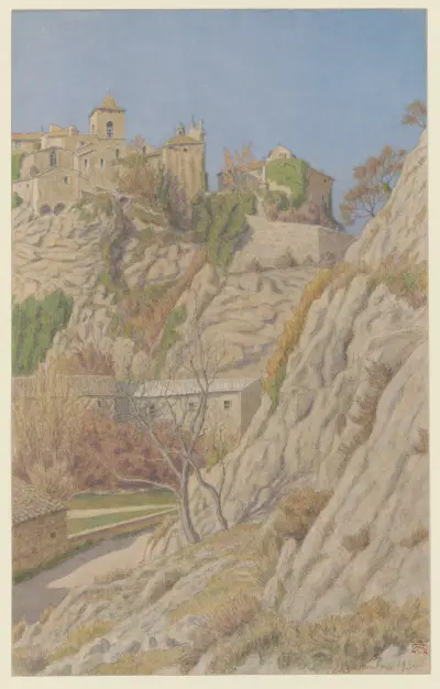 Vaison, gamla stan av Henri Rivière