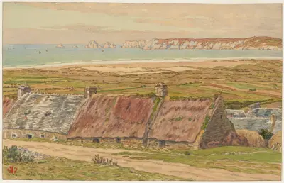 By och vik vid Dinan av Henri Rivière