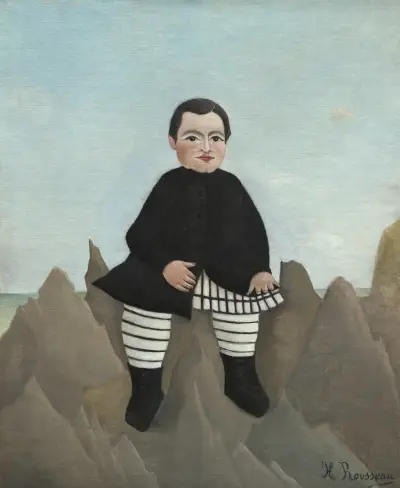 Boy on the Rocks av Henri Rousseau