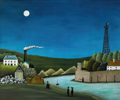 La Seine À Suresnes av Henri Rousseau
