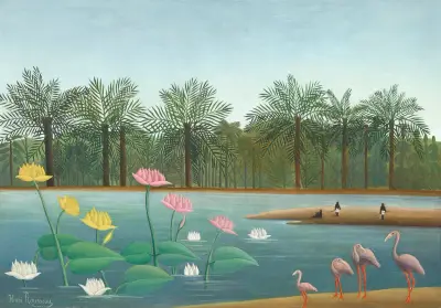 Les Flamants av Henri Rousseau