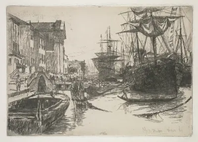 Fondamenta della Zattere av Otto Henry Bacher