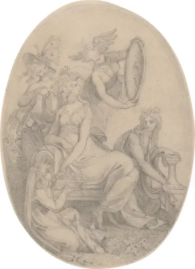 Flora Attired by the Elements av Henry Fuseli