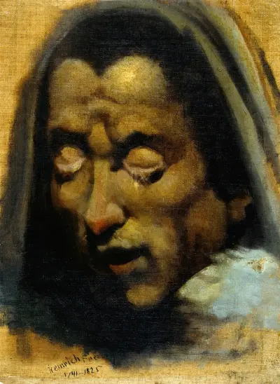 Huvud av en fördömd själ från Dantes 'Inferno' av Henry Fuseli
