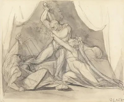 Percival friar Belisane från Urmas förtrollning av Henry Fuseli