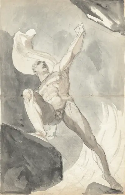 Satan trotsar himlens makter av Henry Fuseli