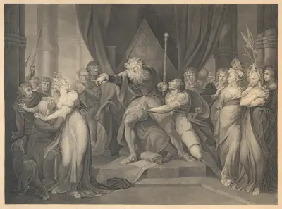 Shakespeare, Kung Lear, akt I, scen I av Henry Fuseli