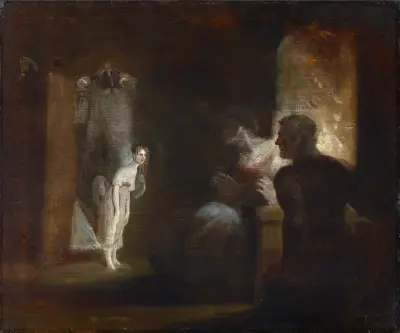 Undine Enters the House of the Fisherman and His Wife av Henry Fuseli