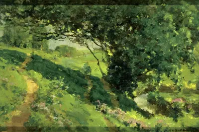 Originalskiss till 'The Wanderlusters' Rest' av William Henry Holmes