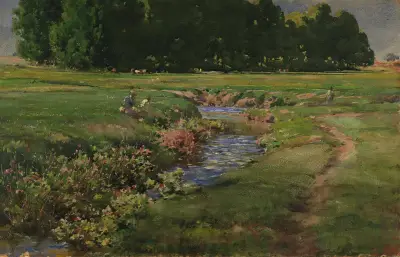 The Babbling Brook av William Henry Holmes