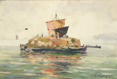 Venetian Freight Boats av William Henry Holmes