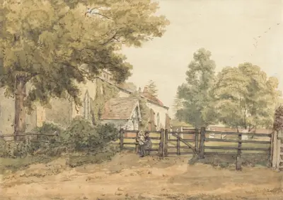 Aldenham Church av William Henry Hunt