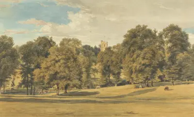 Bushey Church von Südwesten von William Henry Hunt