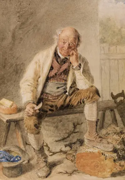 The carpenter’s lunch av William Henry Hunt