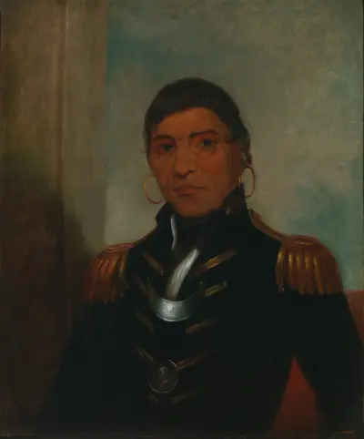 Big Buffalo (Chippewa) av Henry Inman