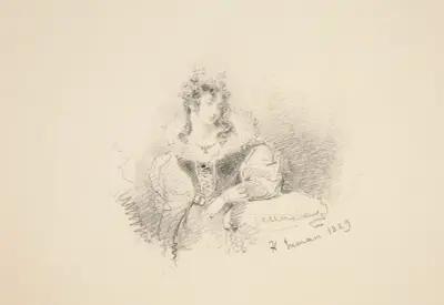 Portrait of a Woman av Henry Inman