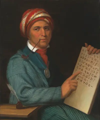 Sequoyah av Henry Inman