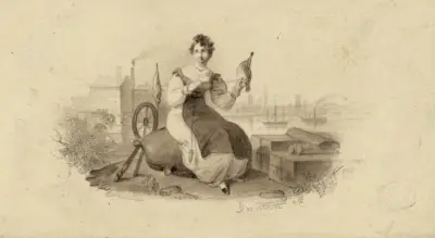 Study for bank-note vignette – nr 1 av Henry Inman