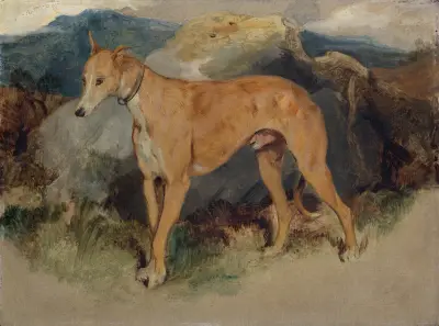 En hjorthund av Sir Edwin Henry Landseer