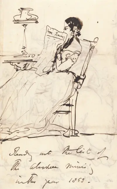 Uppläsningen av Aberdeens ministärlista av Sir Edwin Henry Landseer