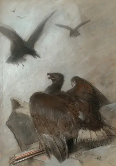 Den sårade örnen av Sir Edwin Henry Landseer