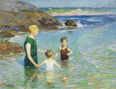 Na pláži, Edward Henry Potthast